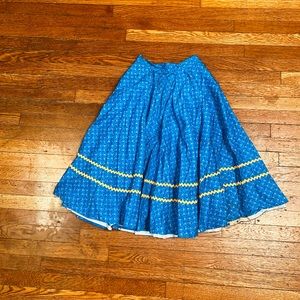 vintage 1960s girls floral skirt.